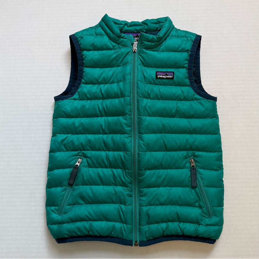 Patagonia Teal Puffer Vest for Kids - Size 5T